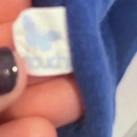 Touch Stadium Vintage NY sweatshirt blue off white heather blue women S - Picture 5 of 9